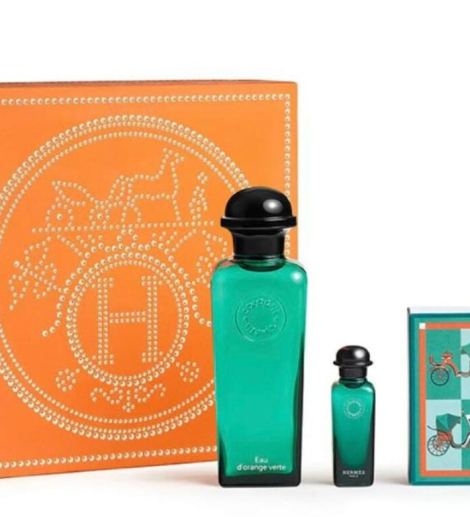 Coffret Hermès Eau d’Orange Verte – Eau de Cologne 100ml + Miniature 7,5ml + Savon Parfumé 50g