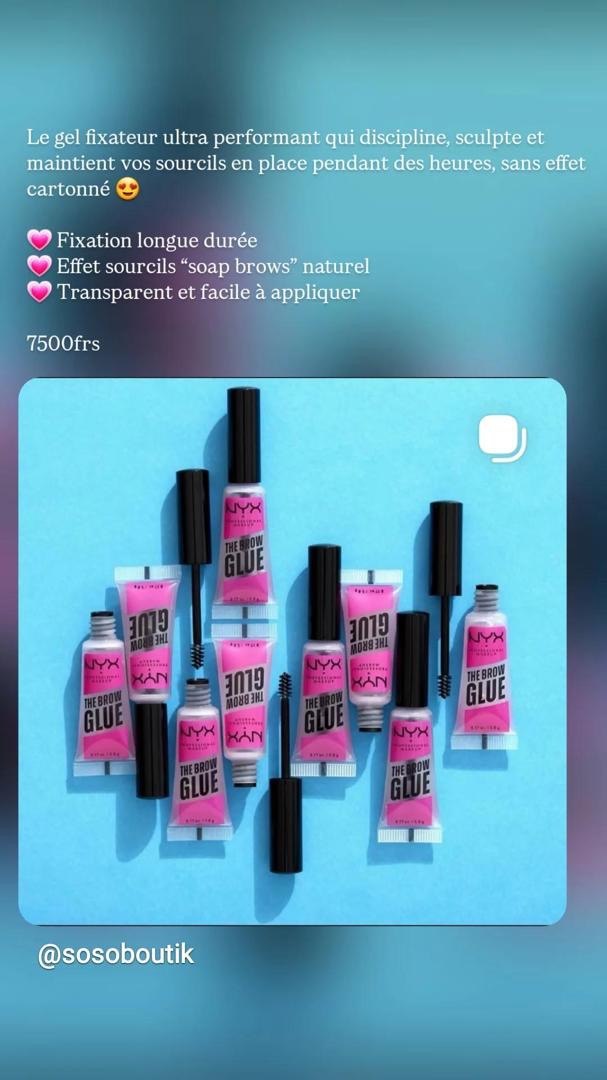 NYX Professional Makeup – The Brow Glue (Gel Fixateur de Sourcils Transparent)